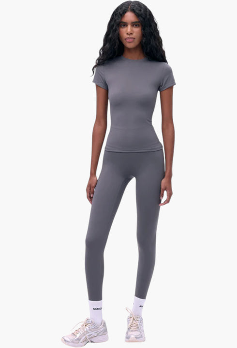 Dark Grey - Ultimate Short Sleeve Top - GLAM MODA